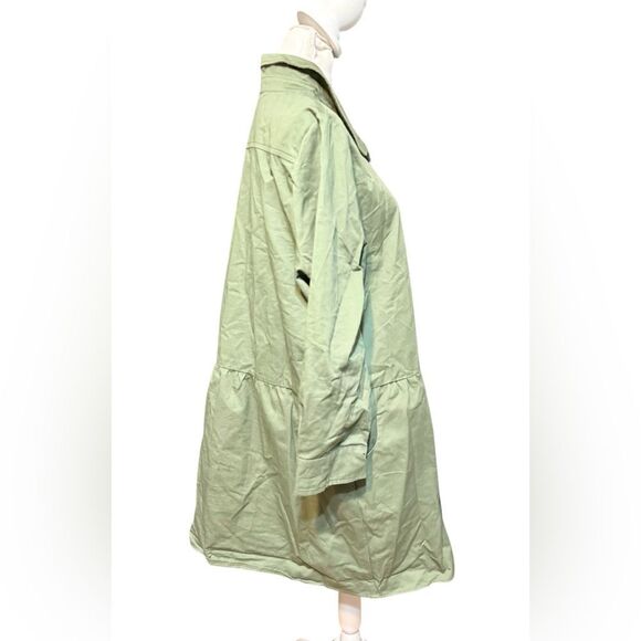 NWOT Tuckernuck Jade GreenTwill Hayes Mini Shirt Dress SZ XXL - Picture 3 of 6